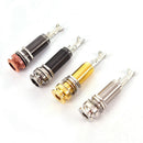 1pc Brass Electric Guitar Bass Input/Output Mono Long Threaded Jack So Nly