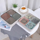 Home Snacks Box Organizer Storage Box Sub-Grid Candies Dishes Can Storage C P6C7