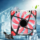 PC Computer 33 LED 120mm Silent Computer Case Heatsink Cooler Fan(Red)