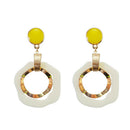 Fashion Women Hollow Round Geometric Dangle Drop Ear Stud Earrings Jewelry Del