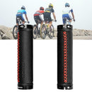 1Pair Bicycle Grips Bike Grips Fiber Leather Anti-slip Hand Grips