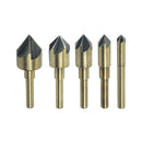 5 Pieces 82 Degrees Countersink Drill Bit 5 Flute Chamfering Cutter Hand To