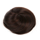Women Lovely Clip In Ponytail Bun Scrunchie Drawstring Hair Extension--Bark