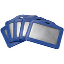 5 Pcs horizontal synthetic leather with personal badge-holder with name, co I2J1