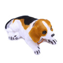 Car Vehicle Interior Ornament White Bobbing Head Nodding Dog White Brown  NEW