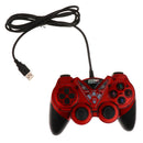 USB 2.0 Game Controller For PC Laptop Joystick - 12 Buttons - 2  - Red