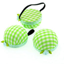 Plaid grids needle sewing pin cushion wrist strap tool button storage holderBX