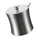 Salt Box Stainless Steel Seasoning Jars Container Measuring Scoop