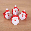 4* Non-woven Fabrics Napkin Rings Serviette Buckle Dinner Christmas Home Ho Y4K3