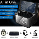 Alarm Clock Radio Wireless Bluetooth Speaker With Fm Radio & Cell Phone Sta