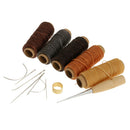 14pcs Leather Sewing Needles & Waxed Thread & Stitching Awl & Sewing thimble