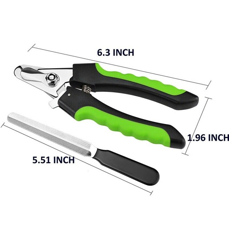 Pet Nail Clippers Nail File Dogs Cats Claw Paw Trimmer Scissor Grooming Too