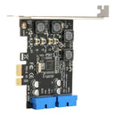 USB 3.0 PCI Express Expansion Module Front PCI-E to 19/20 Pin Adapter Header