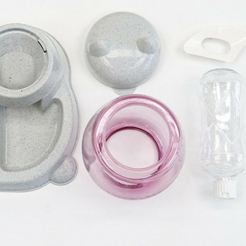 2pcs Automatic Feeders Cat Dog Rabbit Water Dispenser Drinking Fountains