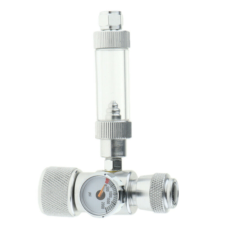 Aquarium Co2 Decompression Gauge Double Watch CO2 Bubble Counter Alloy