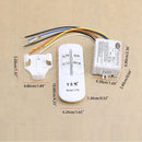 220V Wireless 3 Ways ON/OFF Lamp Remote Control Switch Receiver Transmitter