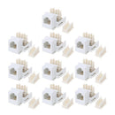 10x Telephone Module RJ11 Voice Module 6P4C Keystone Jack Telephone Socket