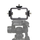 Three-Position Bracket Mobile Phone Holder Camera Clamps Easy to Use Black