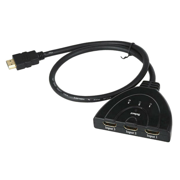 3 Port HDMI Splitter Cable 1080/4K Switch Switcher HUB Adapter for HDTV Xbox