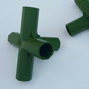 2pcs Green Plastic 16mm Greenhouse Pipe Fittings PVC Building Fittings 5L