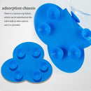 Silicone Makeup Brush Cleaner Pad Cosmetic Pen Washing Scrubber Mat (Blue)