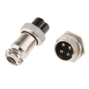 GX16 4 Pins Metal Waterproof Aviation Connector Plug & Socket