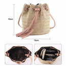 Messenger Bag Ladies Fabric Summer Beach Bags With Tassels Weaving Crossbod T2I8