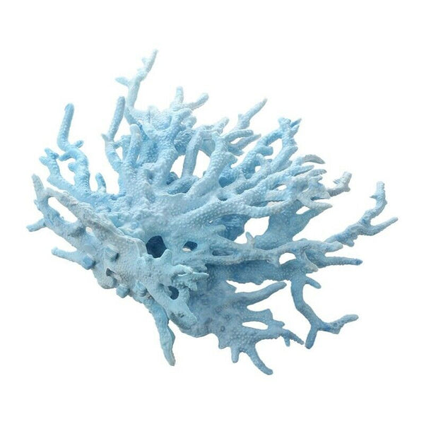 Aquarium Fish Tank Light Blue Artificial Plastic Coral Decor A2N8