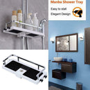 Bathroom Kitchen Corner Storage Rack Wall Makeup Organizer AU Shelf Shower B7E4