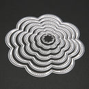 7Pcs/Set Flower Circles Metal Cutting Dies Stencils DIY Scrapbook A