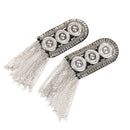 Costume Party Men's Epaulet Shoulder Boards With Button Tassel Link Chain