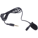 1Pc Portable Microphone Condenser Clip-on Lapel Lavalier Wired Mic 3.5mm JackTE