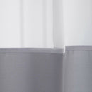 Shower Curtain Grey and White 72 x 72 Inch, Fabric Shower Curtain