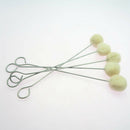 100Pc/lot Wool Leather Dye Dauber Finish Applicator Kit Tool with Hoop 15cm