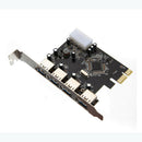 USB 3.0 PCI Express Card adapter connector PCI-E Card 4 Ports PC Computer