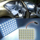 1X 48SMD COB White Panel LED T10 Car Interior Panel 12V Lamp Dome Light Bul X3V2