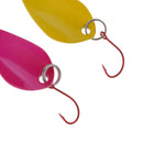 5pcs Spoon Fishing Lure Metal Hard Bait Bass Trout Pike Salmon Lure 1 inch