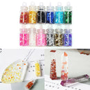 12 Bottles Flash Sequin Decoration Epoxy Silicone Mold DIY Jewelry Making ToJBTE