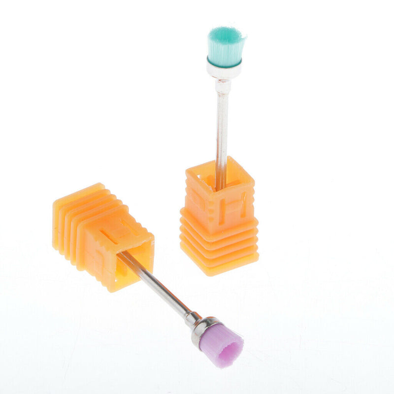 Nail Art Drill Bit Cleaning Brush, 7pcs Electric Machine Files Remover Manicure