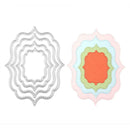 4pcs Flower Frame Cutting Dies Stencil Scrapbook Embossing DIY Card (MS-450