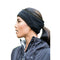 Winter Thermal Fleece Ponytail Headband Ear Cover Ear Warmer Head Wear Black