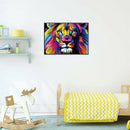 Painting By Numbers DIY Color Lion Hand Painted Canvas Oil Picture Decor