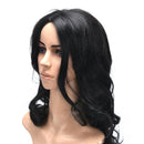 Women Girls Black Natural Long Wavy Wig Brazilian Hair African Curly Wavy Wig OZ