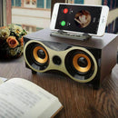 Desktop Portable Wooden Wireless Speaker Subwoofer Stero Bluetooth Speakers