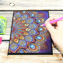 DIY Mandala Special Shaped Diamond Painting 50 Pages Notepad A5 Sketchbook