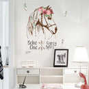 beautiful horse head wall decoration art decals rooms nursery home decorM&O