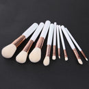 9pcs White Makeup Brushes Foundation Powder Eye Shadow Brush Cosmetic Tool