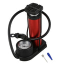 Portable Foot Activated Floor Pump 140Psi Mtb Bike Air Inflator With Pressu