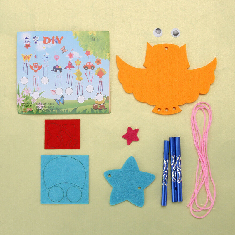 Kids Child DIY Wind Chimes Aeolian Bells Educational Puzzle Toys Craft Kits