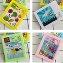 Cartoon DIY 9 Grid Flat Jigsaw Moving Puzzle Kids Educational Toys Random